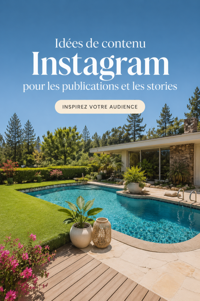 Post Instagram montrant une belle maison à vendre