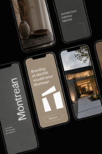 Visualisation d'un logo moderne représentant une entreprise immobilière.