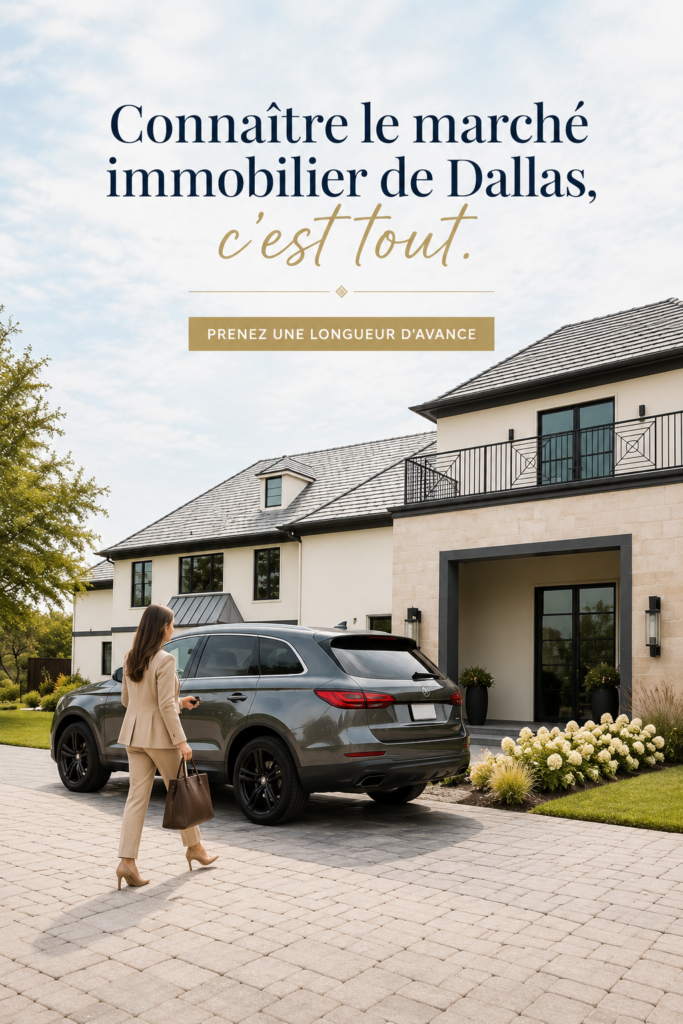 Vue panoramique de l'immobilier à Dallas, illustrant l'importance de l'inventaire