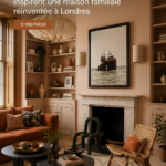 Maison décorée avec des influences de Jaipur et Marrakech, mettant en avant des couleurs vives et des textiles