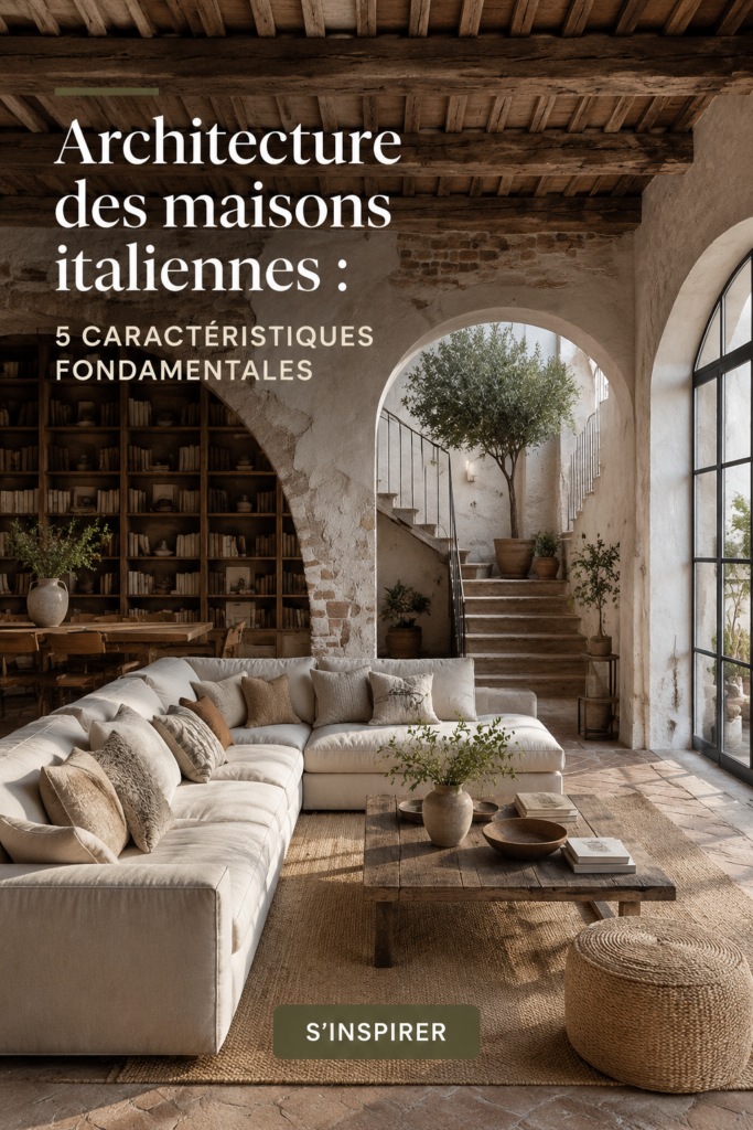 Une maison italienne traditionnelle avec des murs en pierre et un toit en tuiles, illustrant le charme de l'architecture italienne.