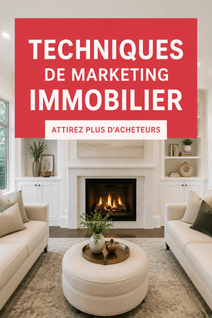 Stratégies de marketing pour l'immobilier de luxe avec des graphiques et des illustrations.