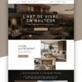 Modèle de site Wix pour présenter des biens immobiliers de luxe