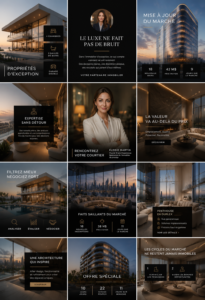Modèles Canva pour Instagram dans le secteur immobilier
