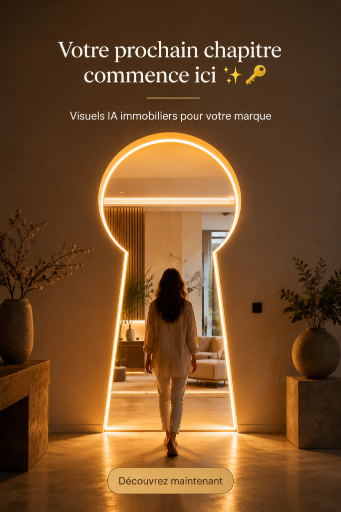 Femme heureuse devant sa nouvelle maison, symbolisant un nouveau départ dans l'immobilier.