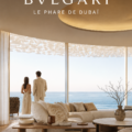Vue du phare Bvlgari à Dubaï, symbole d'élégance et d'architecture moderne.
