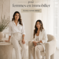 Femme agent immobilier photographiant un bien de luxe pour valoriser sa vente