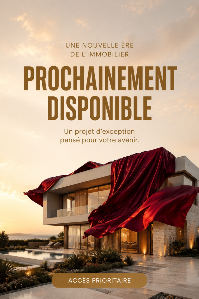 Poster immobilier accrocheur mettant en avant une maison à vendre.
