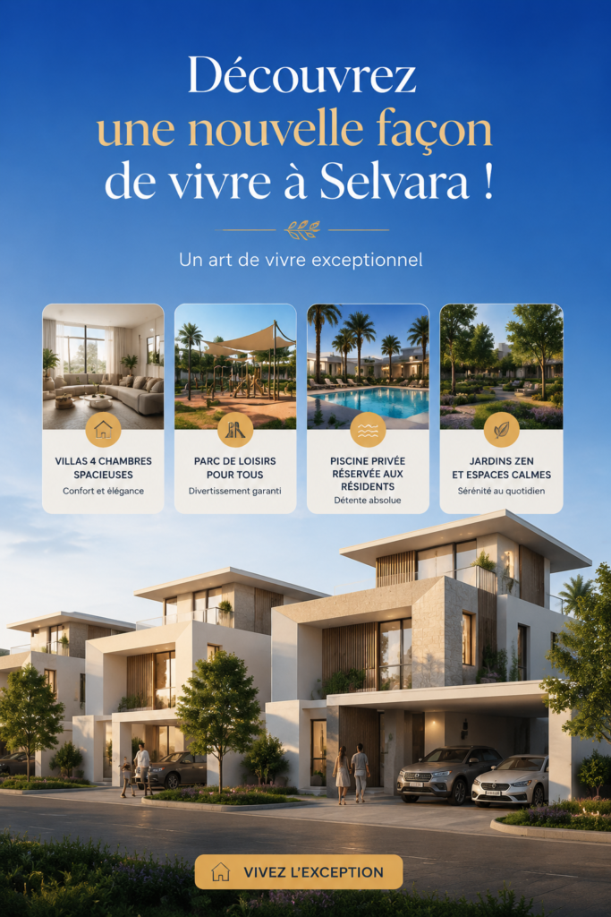 Vue extérieure de Selvara, un projet immobilier moderne et accueillant.