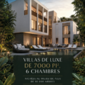Villas de luxe entourées de verdure et d'arbres