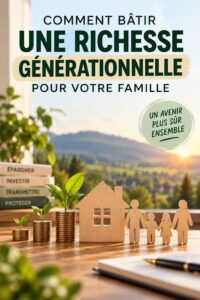 Famille réunie autour d'un document financier, discutant de la gestion de patrimoine