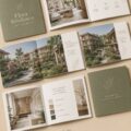 Exemple de brochure immobilière pour Flora Residences présentant une maison moderne
