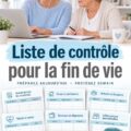 Checklist de fin de vie présentée sur une table avec des documents