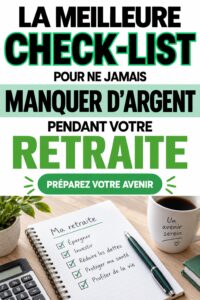 Une femme examinant une checklist de retraite dans un cadre chaleureux et accueillant.