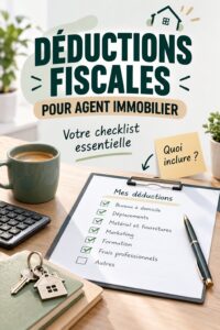 Agent immobilier consultant des informations sur ses déductions fiscales.