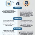 Illustration montrant une femme réfléchissant à la gestion de son patrimoine entre Deed et Trust.