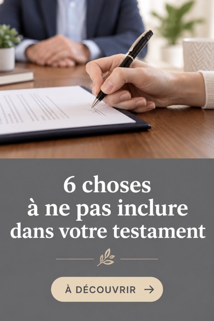 Une femme de 40 ans réfléchissant à la rédaction de son testament dans un intérieur chaleureux.