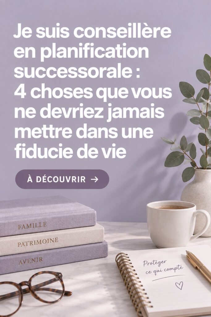 Image d'une femme réfléchissant à sa fiducie de vie avec des documents en arrière-plan.