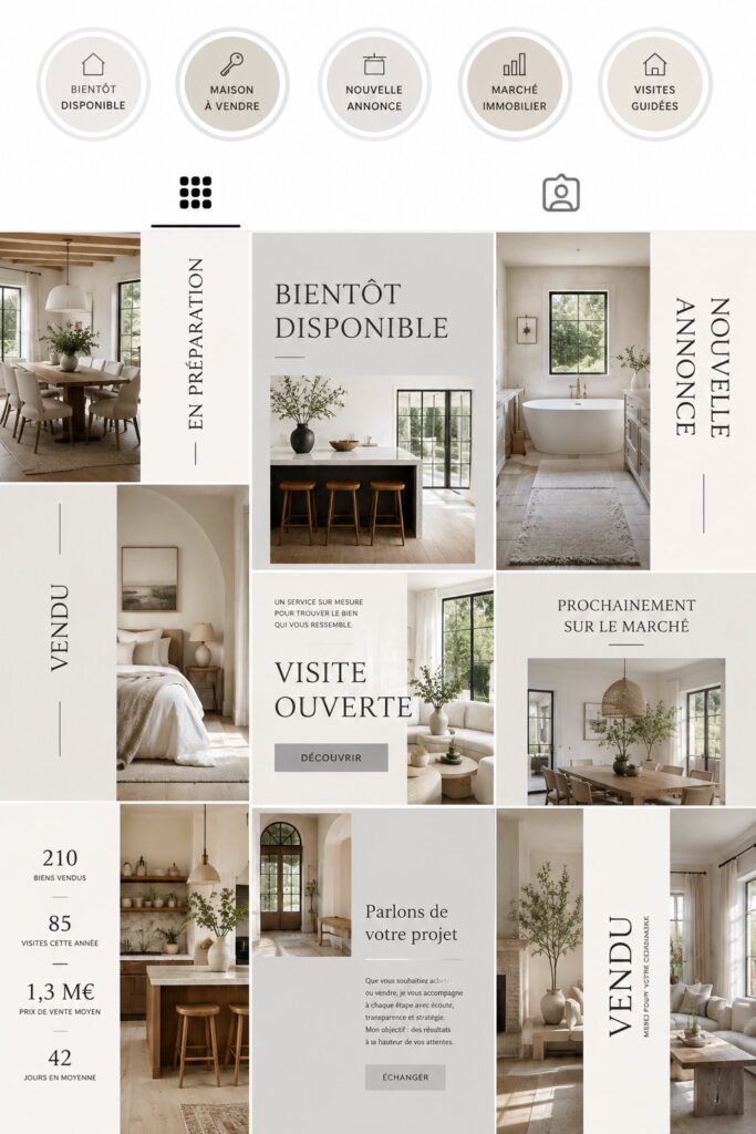 Un salon décoré avec des éléments intemporels, incluant des meubles en bois et des couleurs neutres.