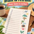 Femme souriante regardant des documents pour préparer sa retraite