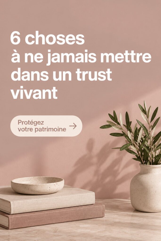 Femme souriante réfléchissant à la gestion de son patrimoine immobilier, éloignant certains actifs de sa fiducie de vie.