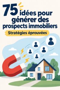 Image d'une femme discutant avec des clients potentiels dans une agence immobilière.