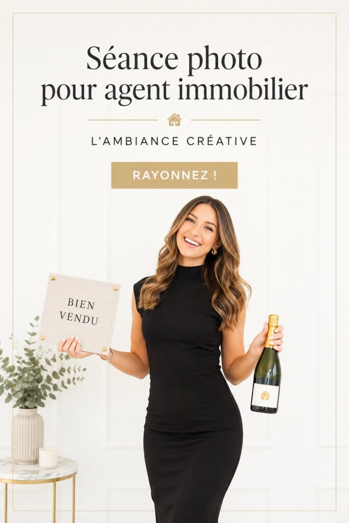 Shooting photo d'un agent immobilier dans un cadre professionnel et chaleureux