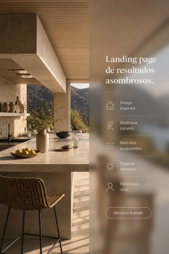 Un exemple de landing page immobilière réussie