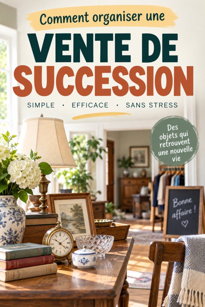 Vente immobilière réussie avec des objets bien présentés.