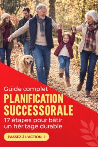 Femme souriante consultant des documents de planification de l'héritage