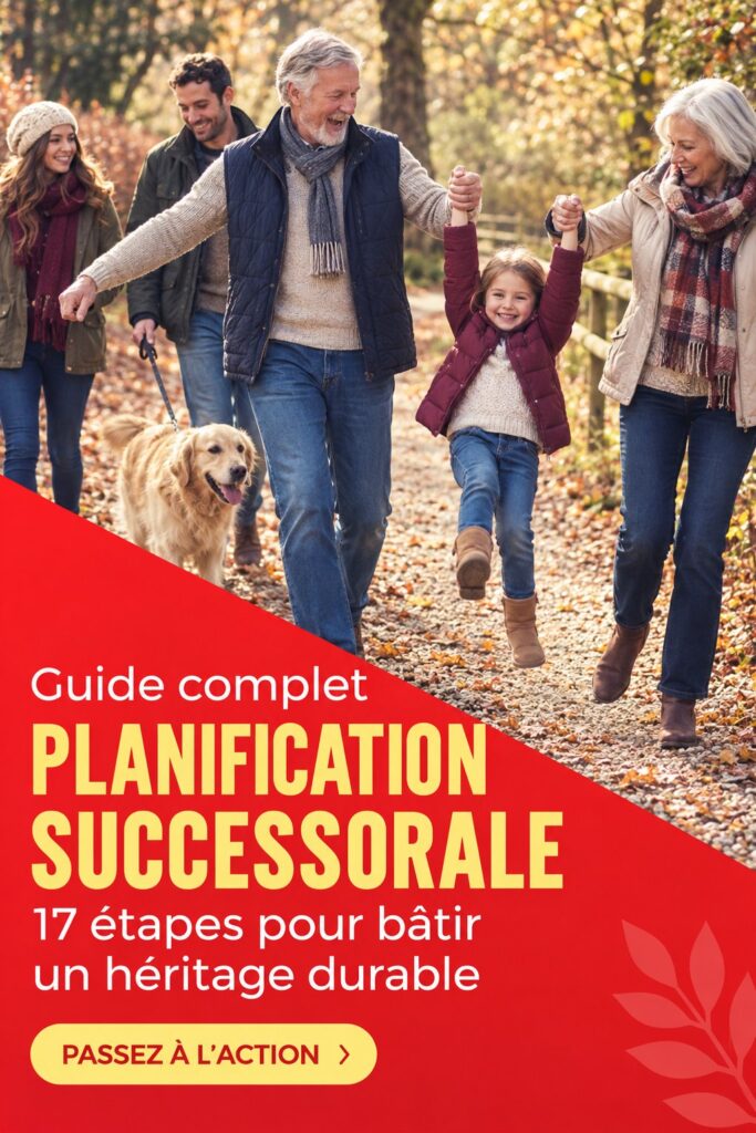Femme souriante consultant des documents de planification de l'héritage