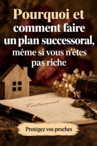 Femme tenant des documents pour établir un plan successoral, montrant des étapes accessibles.