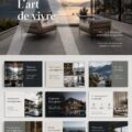 Présentation professionnelle d'un bien immobilier avec des éléments visuels attractifs.