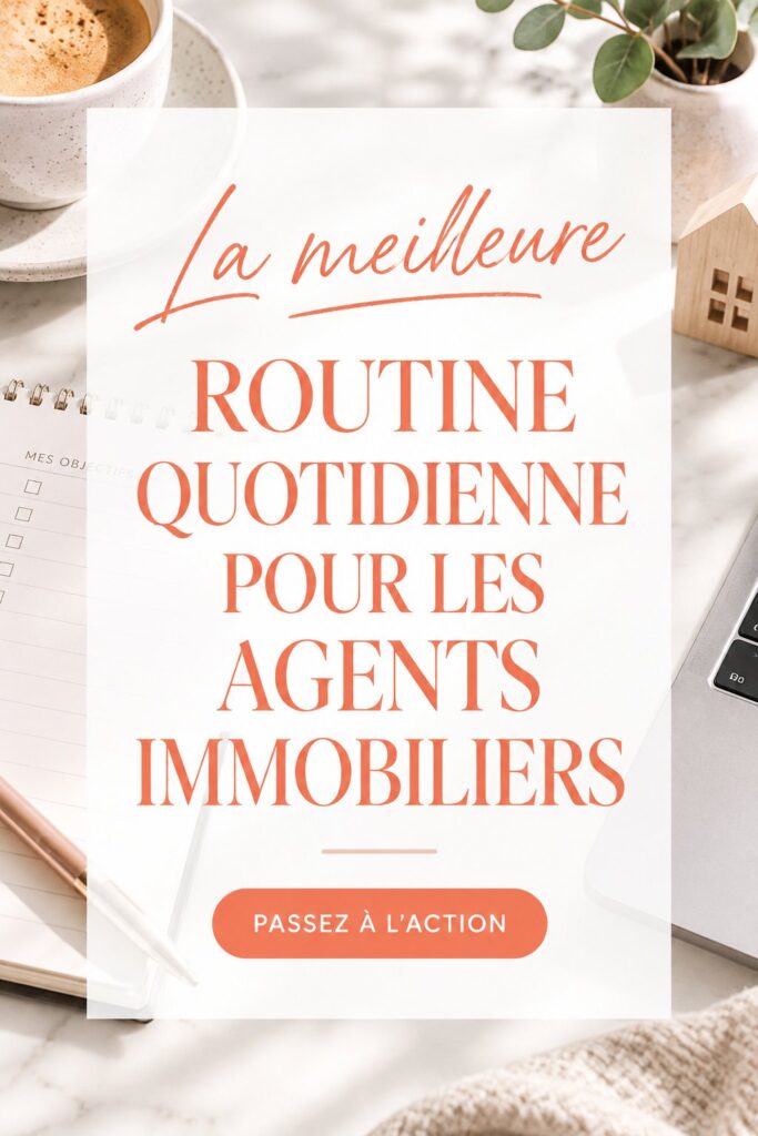 Une agent immobilier consultant son agenda pour une journée bien organisée.