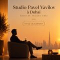 Vue du studio Pavel Vavilov à Dubaï, un espace créatif au design élégant.