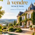 Un joli manoir avec un grand jardin, symbolisant l'achat immobilier de rêve.