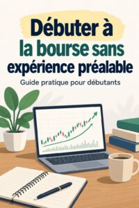 Femme souriante consultant des graphiques boursiers sur son ordinateur portable.
