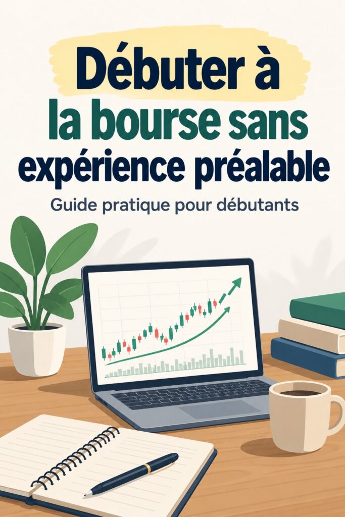 Femme souriante consultant des graphiques boursiers sur son ordinateur portable.