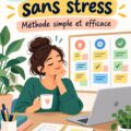 Femme souriante utilisant un logiciel de gestion de projet immobilier