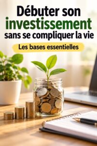 Une femme souriante pratiquant des décisions d'investissement avec des documents financiers.