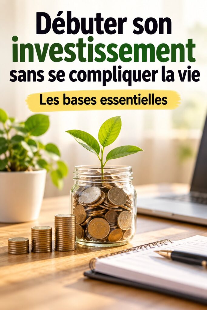 Une femme souriante pratiquant des décisions d'investissement avec des documents financiers.