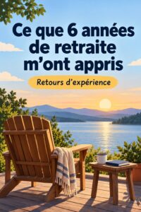 Une femme épanouie profitant de son temps libre en retraite, réfléchissant à ses expériences passées.