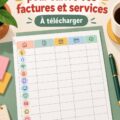 Modèle de suivi des factures dans un environnement lumineux et organisé
