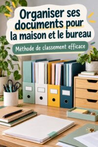 Femme organisant des documents avec des classeurs dans un bureau accueillant