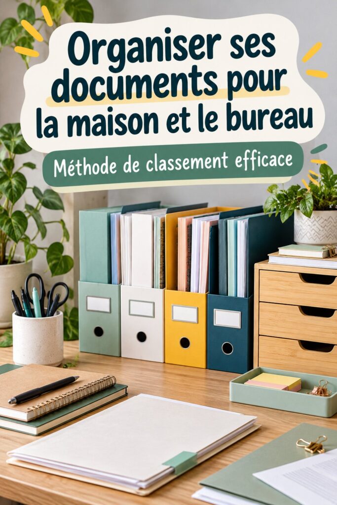 Femme organisant des documents avec des classeurs dans un bureau accueillant