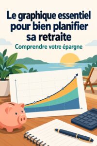 Une femme souriante planifiant sa retraite avec des documents.