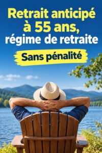 Une femme de 55 ans souriante discutant de sa retraite anticipée