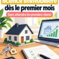 Femme souriante examinant des documents immobiliers, prête à rentabiliser sa licence