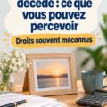 Femme regardant des documents liés à la rente de conjoint décédé, réfléchissant à ses droits.