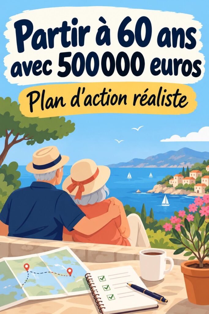 Femme souriante préparant sa retraite à 60 ans avec 500000 euros